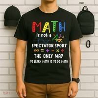 Back To School Math Is Not A Spectator Sport Math Teacher T-Shirt thumb 6