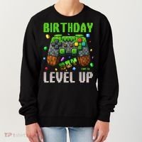 Birthday Time To Level Up Video Game Birthday Gamer Gift Women's Sweatshirt thumb 0