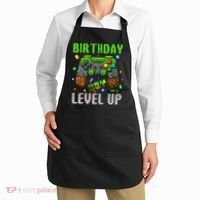 Birthday Time To Level Up Video Game Birthday Gamer Gift Apron thumb 2