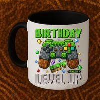 Birthday Time To Level Up Video Game Birthday Gamer Gift Coffee Mug thumb 2