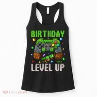 Birthday Time To Level Up Video Game Birthday Gamer Gift Women's Tank Top thumb 0