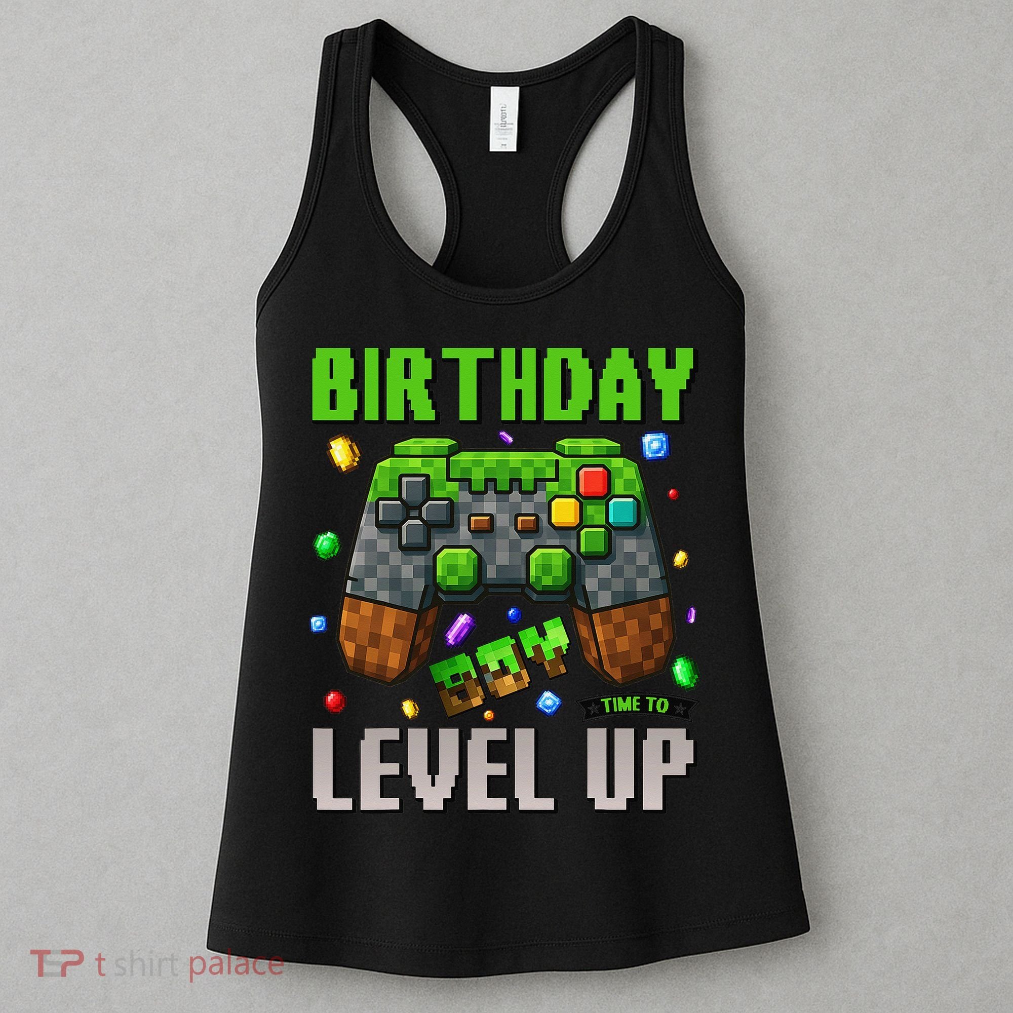 Birthday Time To Level Up Video Game Birthday Gamer Gift Women's Tank Top