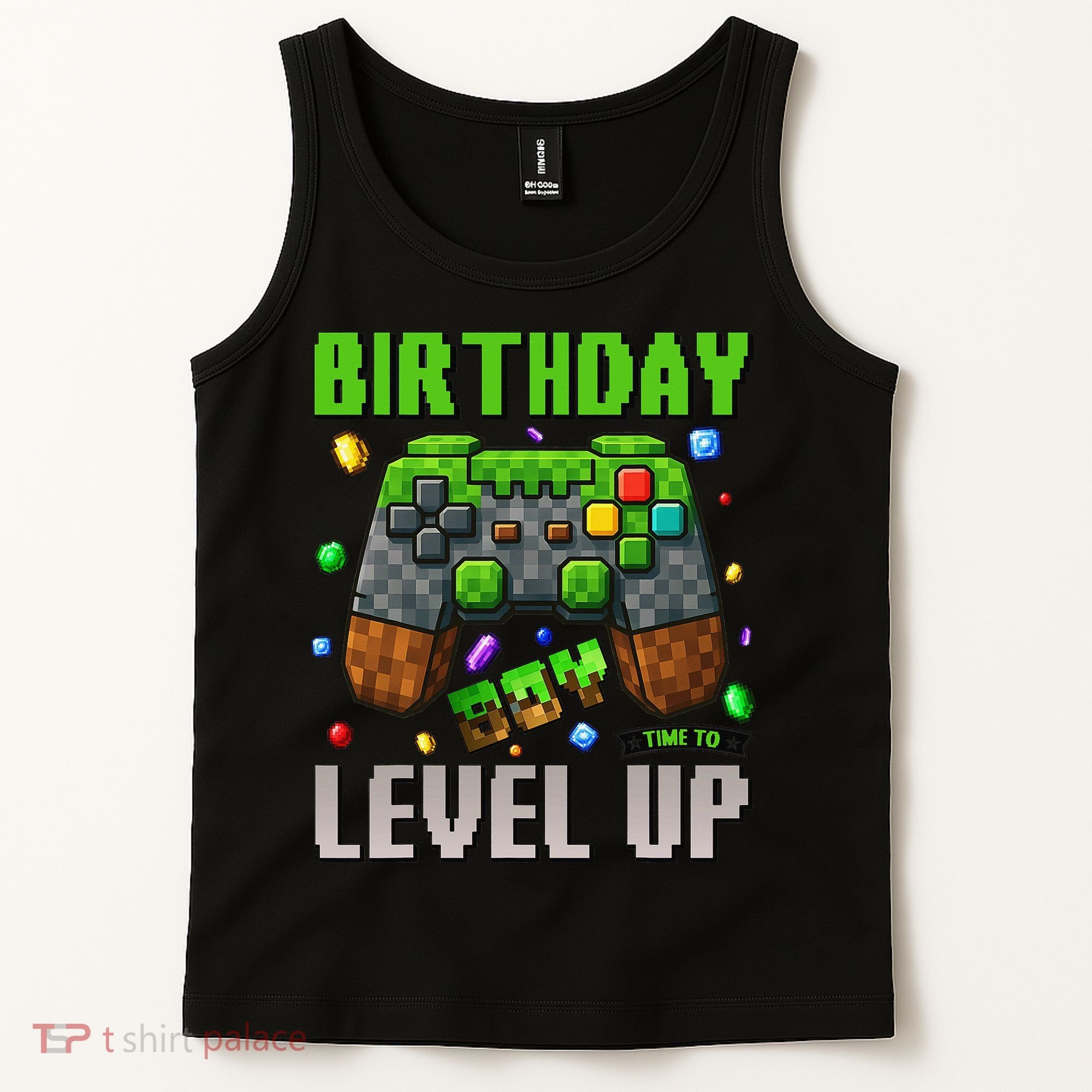 Birthday Time To Level Up Video Game Birthday Gamer Gift Tank Top
