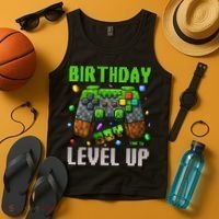 Birthday Time To Level Up Video Game Birthday Gamer Gift Tank Top thumb 4