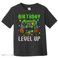 Birthday Time To Level Up Video Game Birthday Gamer Gift Toddler T-Shirt thumb 0