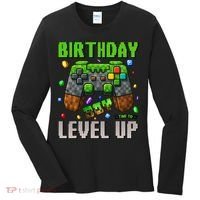 Birthday Time To Level Up Video Game Birthday Gamer Gift Women's Long Sleeve Shirt thumb 0