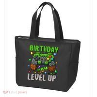 Birthday Time To Level Up Video Game Birthday Gamer Gift Tote Bag thumb 3