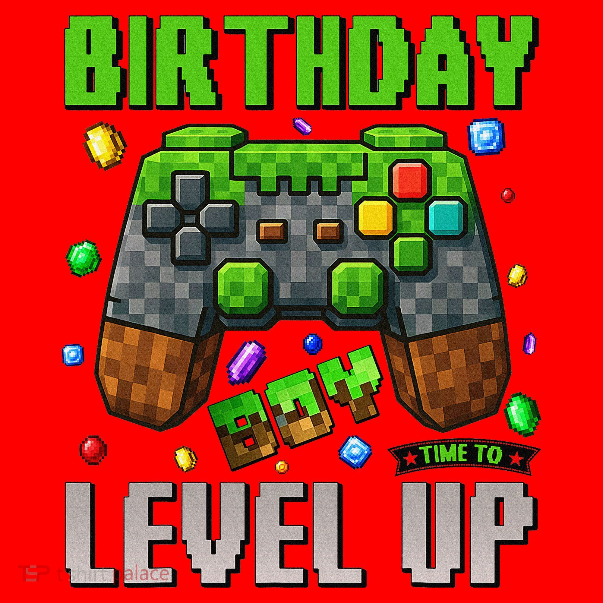 Birthday Time To Level Up Video Game Birthday Gamer Gift Santa Hat