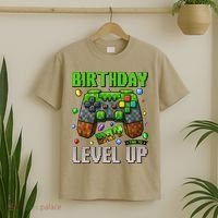 Birthday Time To Level Up Video Game Birthday Gamer Gift T-Shirt thumb 2