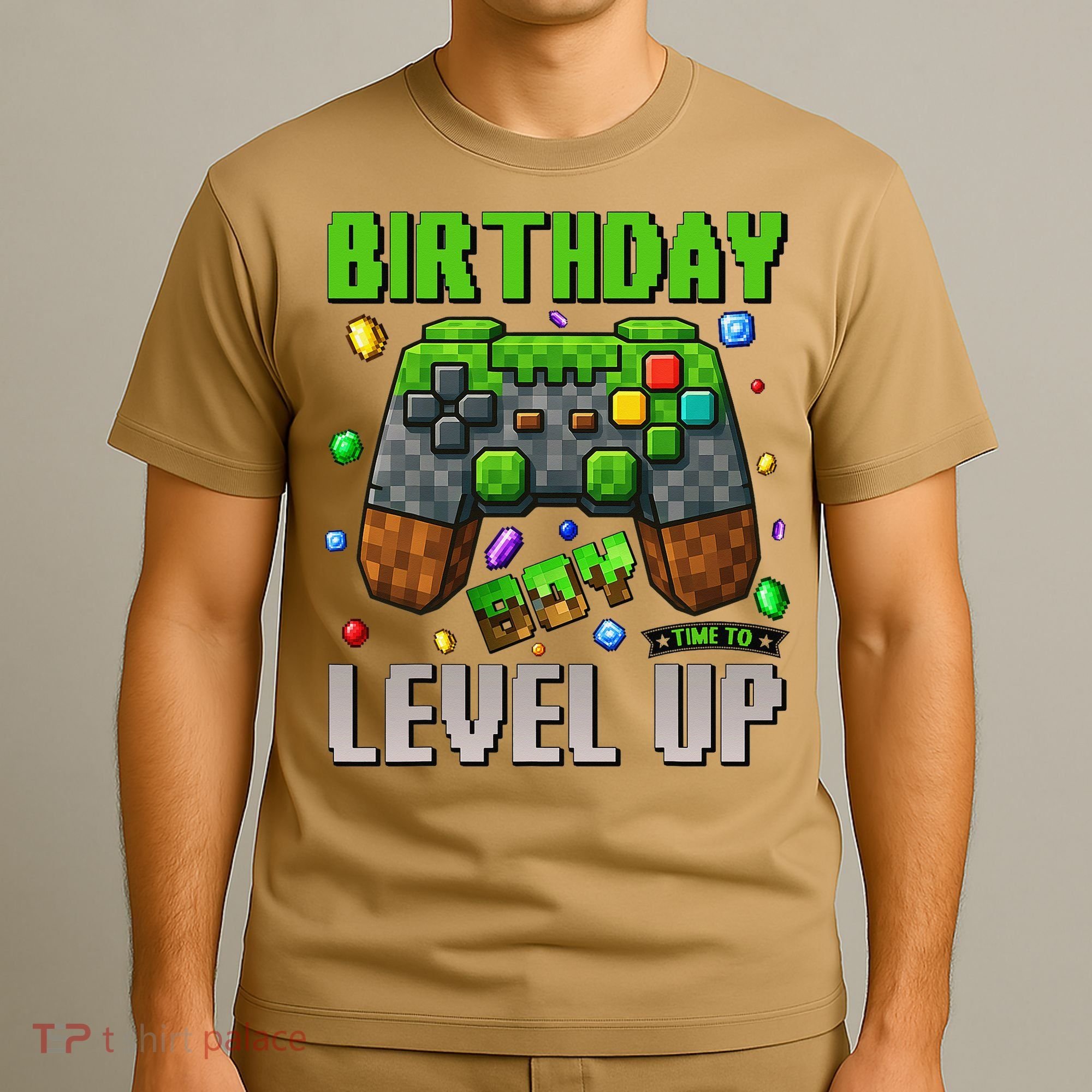 Birthday Time To Level Up Video Game Birthday Gamer Gift T-Shirt