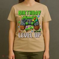 Birthday Time To Level Up Video Game Birthday Gamer Gift T-Shirt thumb 4