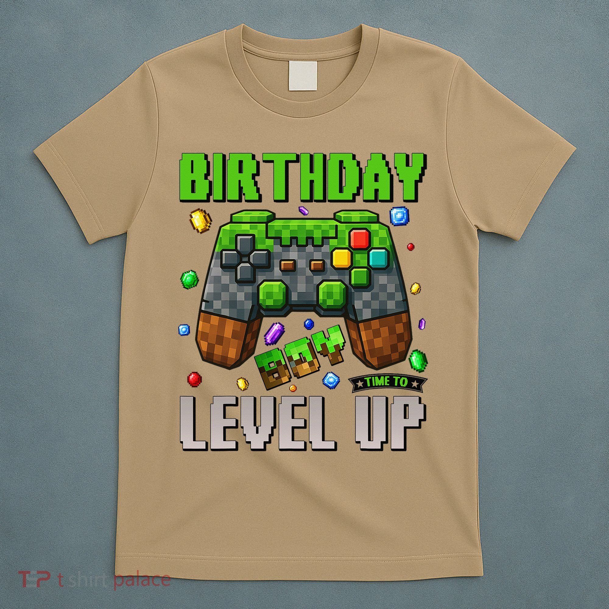 Birthday Time To Level Up Video Game Birthday Gamer Gift T-Shirt