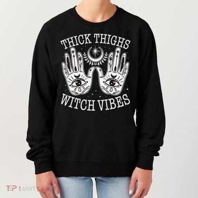 Boho Thick Thighs Witch Vibes Women's Sweatshirt