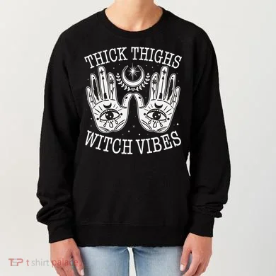 Boho Thick Thighs Witch Vibes Women's Sweatshirt