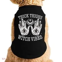 Boho Thick Thighs Witch Vibes Doggie Tank thumb 0