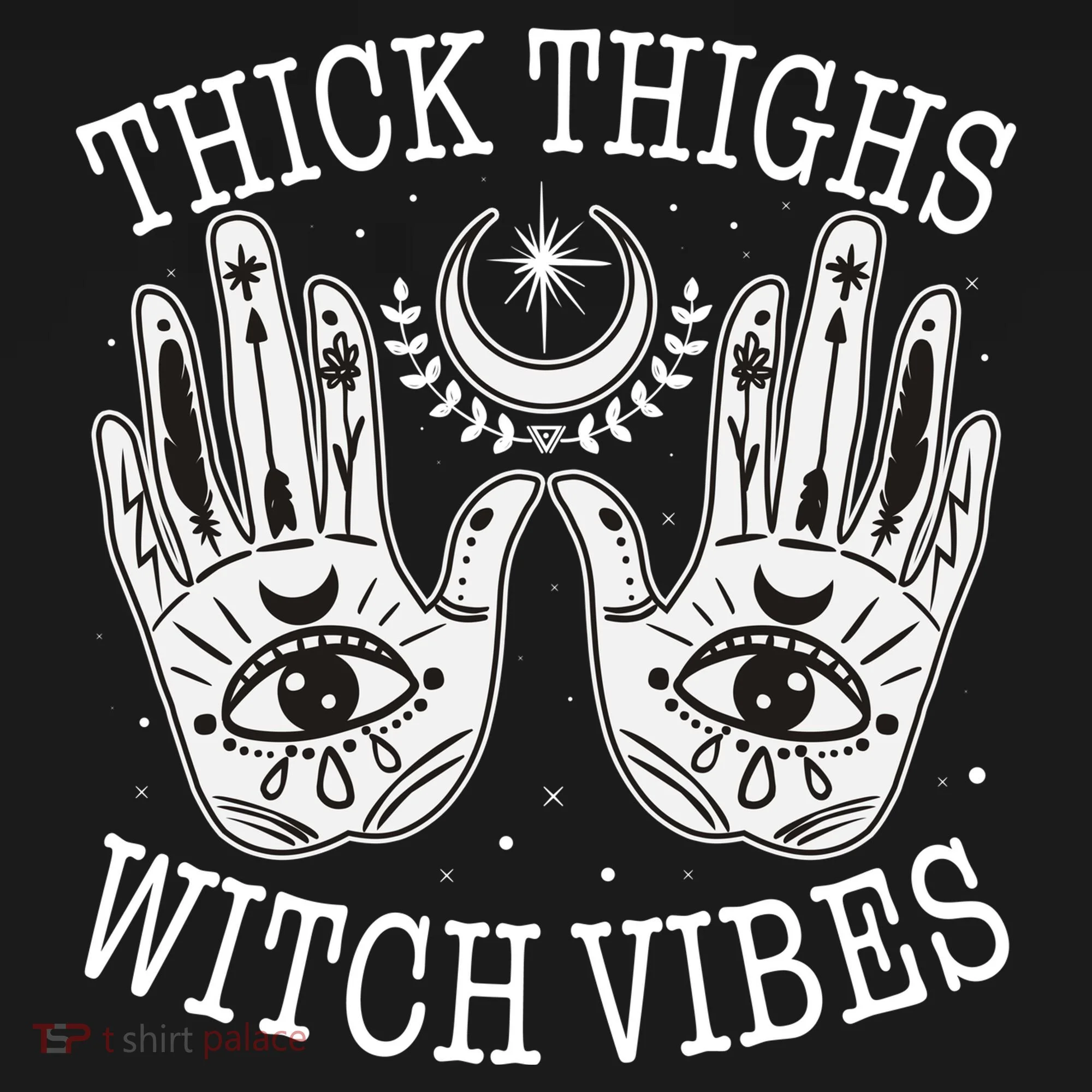 Boho Thick Thighs Witch Vibes Doggie Tank