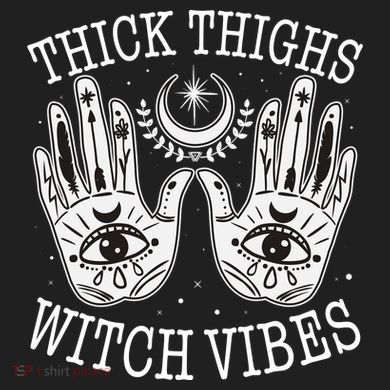 Boho Thick Thighs Witch Vibes Adult Drive Performance Visor