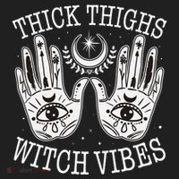 Boho Thick Thighs Witch Vibes Adult Drive Performance Visor thumb 2