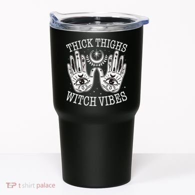 Boho Thick Thighs Witch Vibes Tumbler