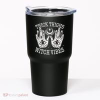 Boho Thick Thighs Witch Vibes Tumbler thumb 0