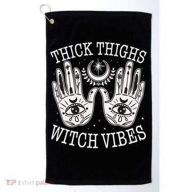 Boho Thick Thighs Witch Vibes Golf Towel