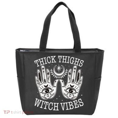 Boho Thick Thighs Witch Vibes Tote Bag