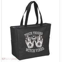 Boho Thick Thighs Witch Vibes Tote Bag thumb 2