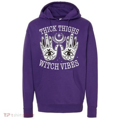 Boho Thick Thighs Witch Vibes Hoodie