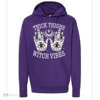 Boho Thick Thighs Witch Vibes Hoodie thumb 0