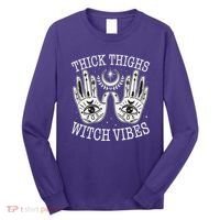Boho Thick Thighs Witch Vibes Long Sleeve Shirt thumb 0