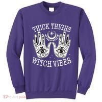 Boho Thick Thighs Witch Vibes Sweatshirt thumb 0