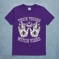 Boho Thick Thighs Witch Vibes T-Shirt thumb 5
