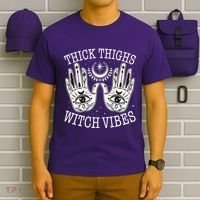 Boho Thick Thighs Witch Vibes T-Shirt thumb 6