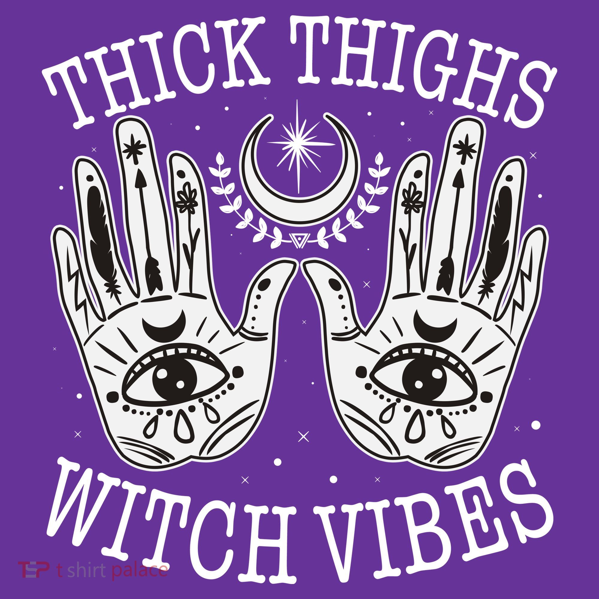 Boho Thick Thighs Witch Vibes Coaster
