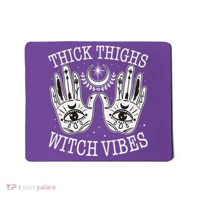 Boho Thick Thighs Witch Vibes Mousepad