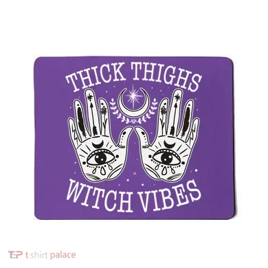 Boho Thick Thighs Witch Vibes Mousepad