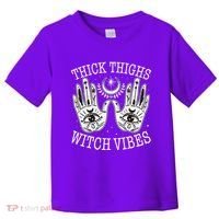 Boho Thick Thighs Witch Vibes Toddler T-Shirt thumb 0