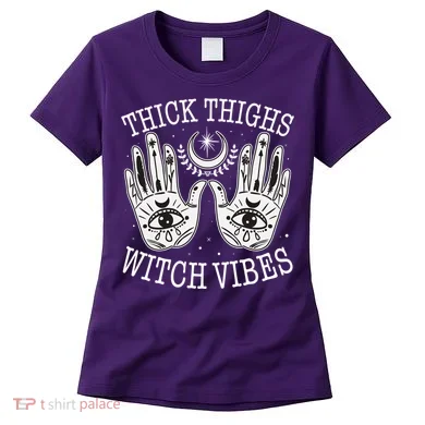 Boho Thick Thighs Witch Vibes Women's T-Shirt