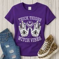 Boho Thick Thighs Witch Vibes Women's T-Shirt thumb 3