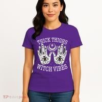 Boho Thick Thighs Witch Vibes Women's T-Shirt thumb 4