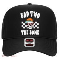 Bad Two The Bone Funny 2nd Birthday Halloween Skeleton Boy Hat thumb 0