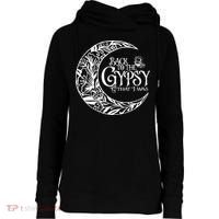 Back To The Gypsy That I Was Womens Funnel Neck Pullover Hood thumb 0