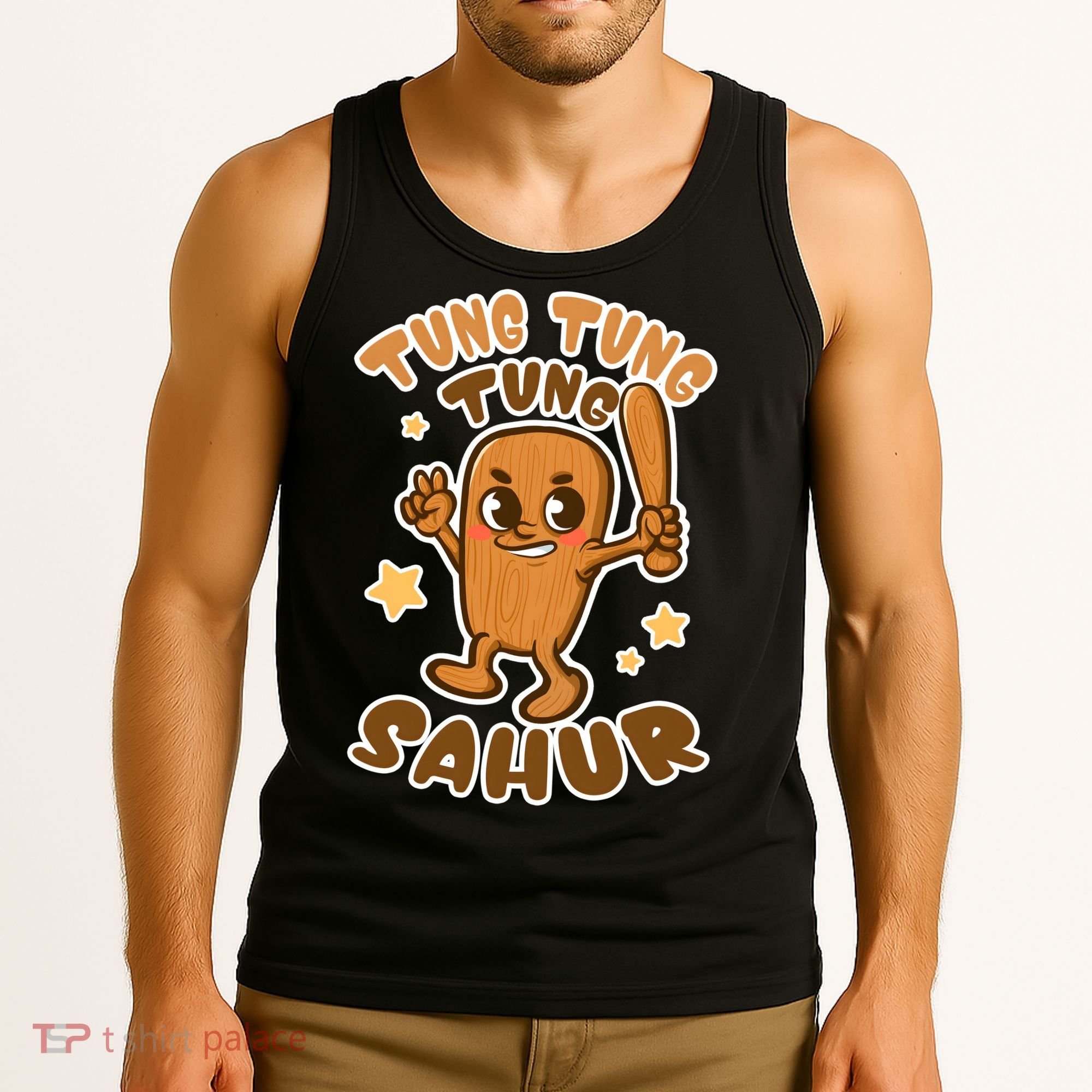 Brainrot Tung Tung Tung Sahur Tank Top