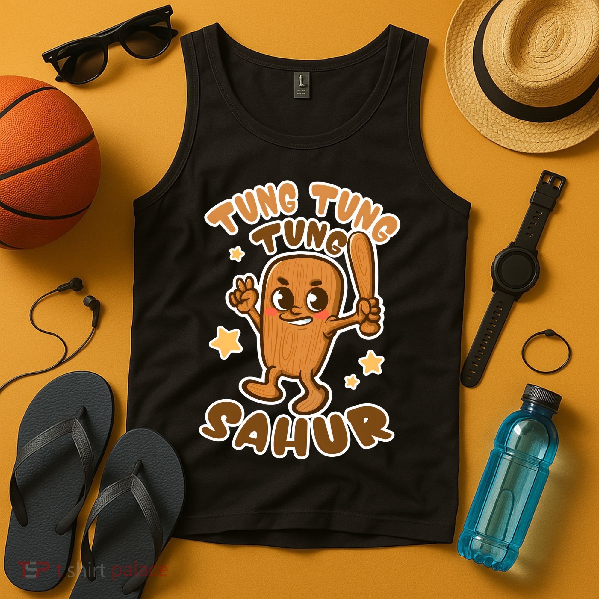 Brainrot Tung Tung Tung Sahur Tank Top