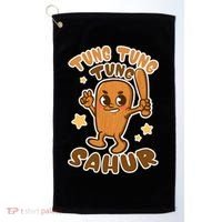 Brainrot Tung Tung Tung Sahur Golf Towel thumb 0