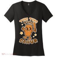 Brainrot Tung Tung Tung Sahur Women's V-Neck T-Shirt thumb 0