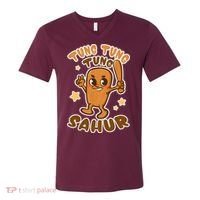 Brainrot Tung Tung Tung Sahur V-Neck T-Shirt thumb 0