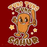 Brainrot Tung Tung Tung Sahur Kids Sweatshirt thumb 2
