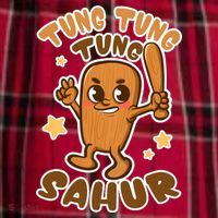 Brainrot Tung Tung Tung Sahur Women's Flannel Plaid Pajama Pants thumb 2