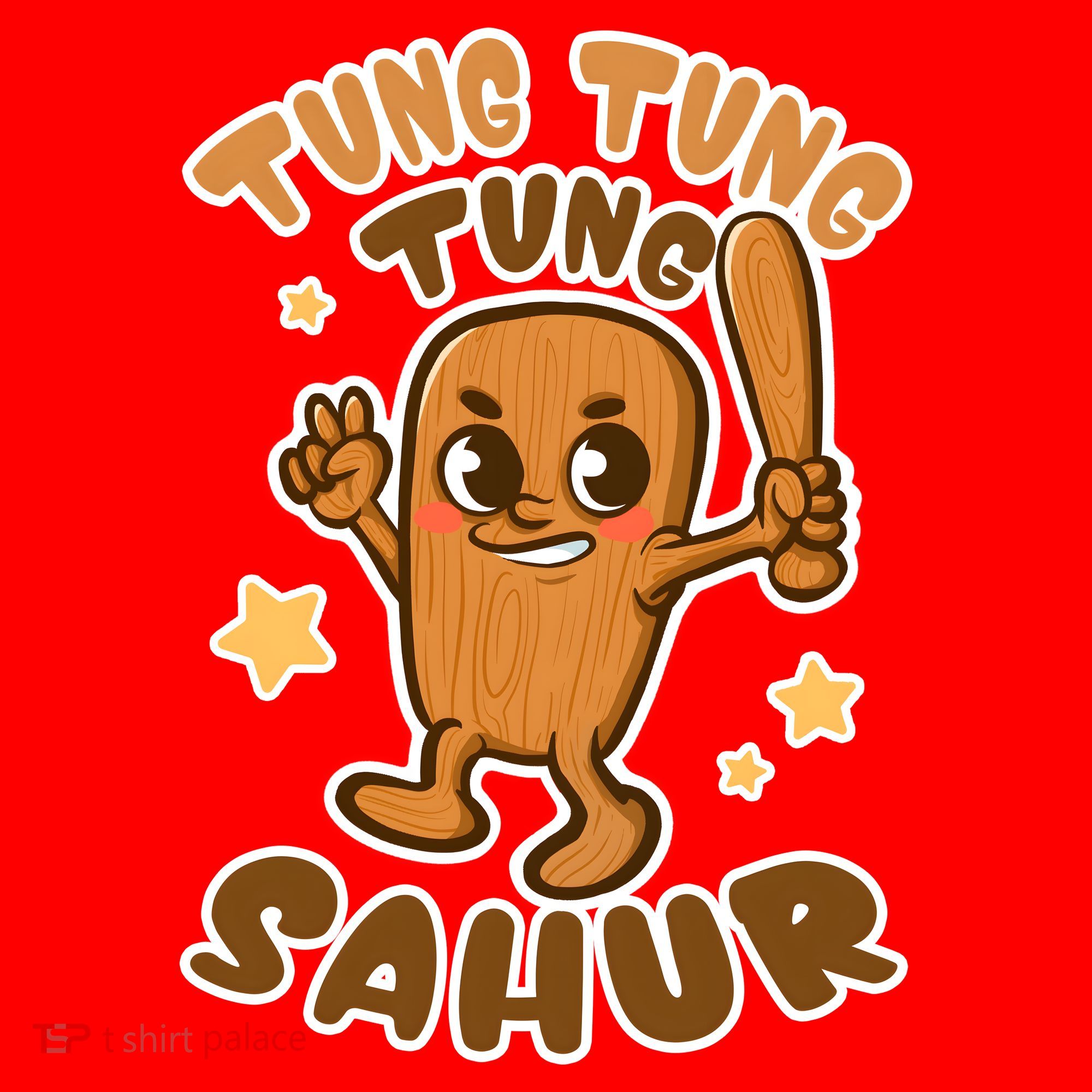 Brainrot Tung Tung Tung Sahur Santa Hat